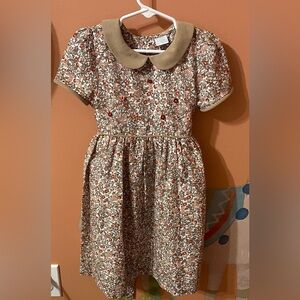 Edgehill Floral Girl’s Dress with Peter Pan Collar Sz 5T